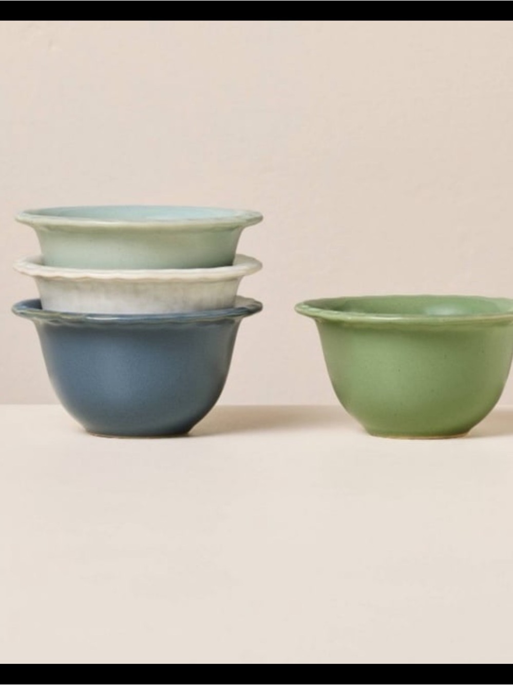 Set of 4 5 fl oz Pinched Edge Mini Bowls - Hearth & Hand™ with Magnolia